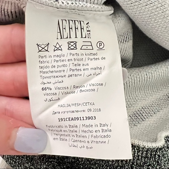 Cedric Charlier Striped Lurex Sweater Small - Picture 8 of 9